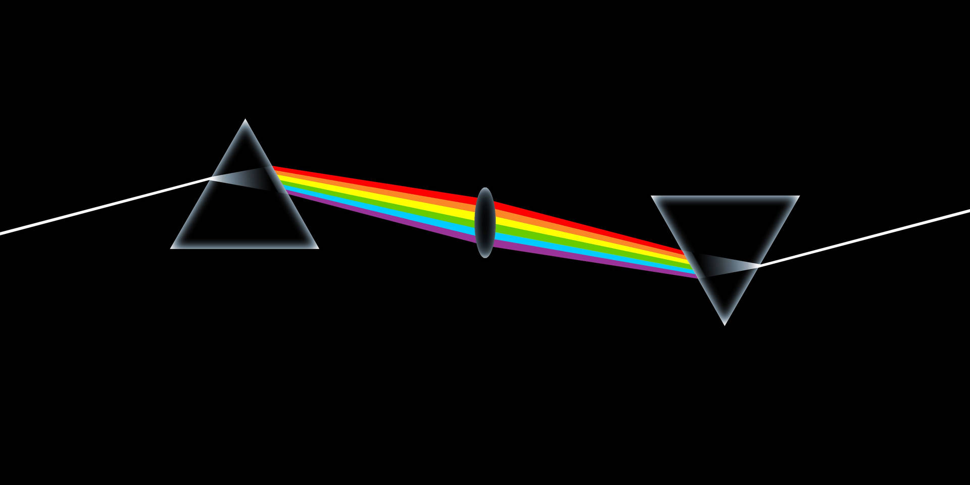 Pink Floyd Simple Shape Art Background