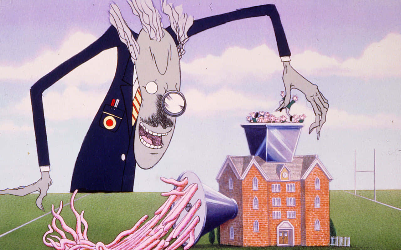 Pink Floyd The Wall Bizarre Cartoon Background
