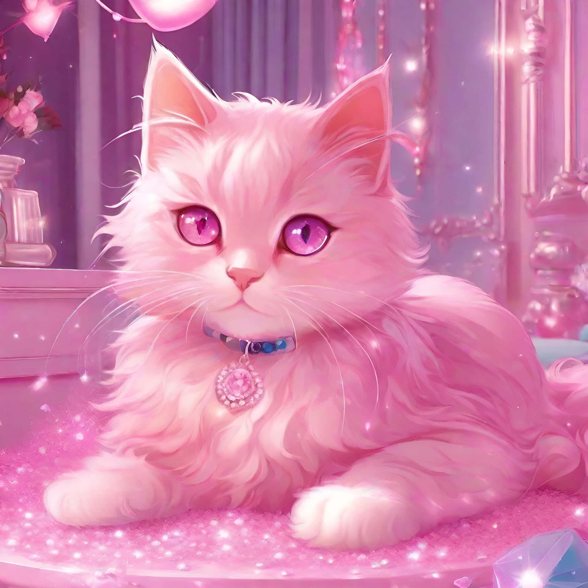 Pink_ Fluffy_ Cat_ Glittery_ Background_768x768 Background