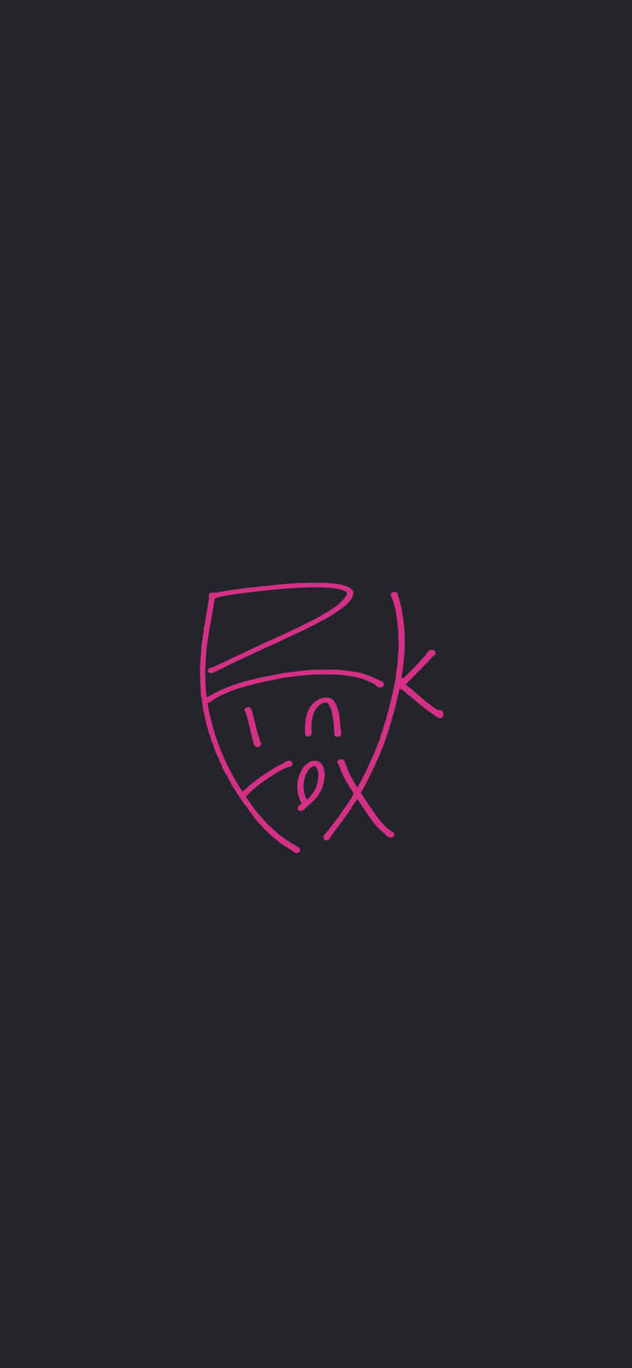 Pink Fox Word Black And Pink Iphone
