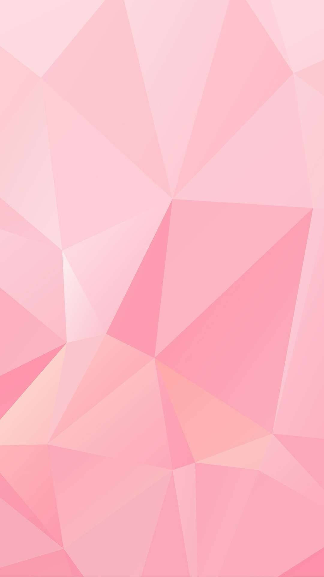 Pink Geometric Triangle Background