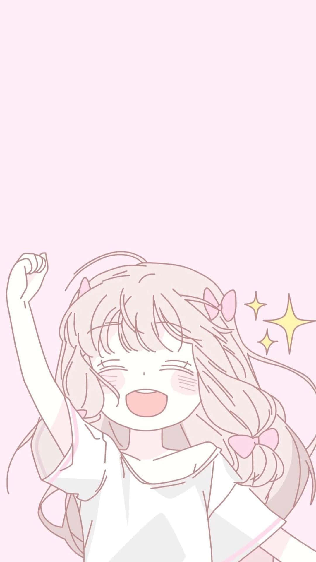 Pink Girl Anime Pfp Aesthetic Background