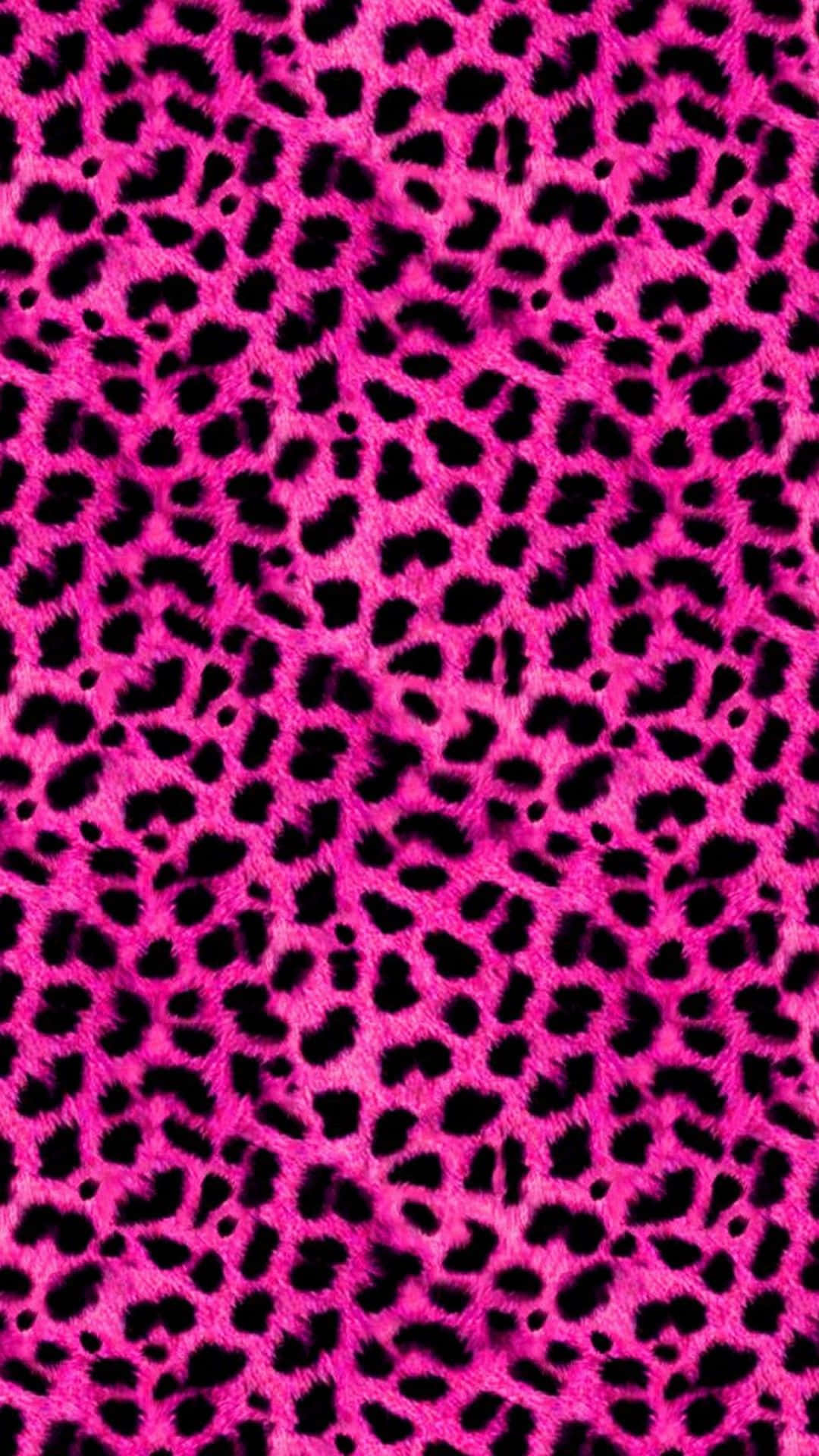 Pink Girly Leopard Background