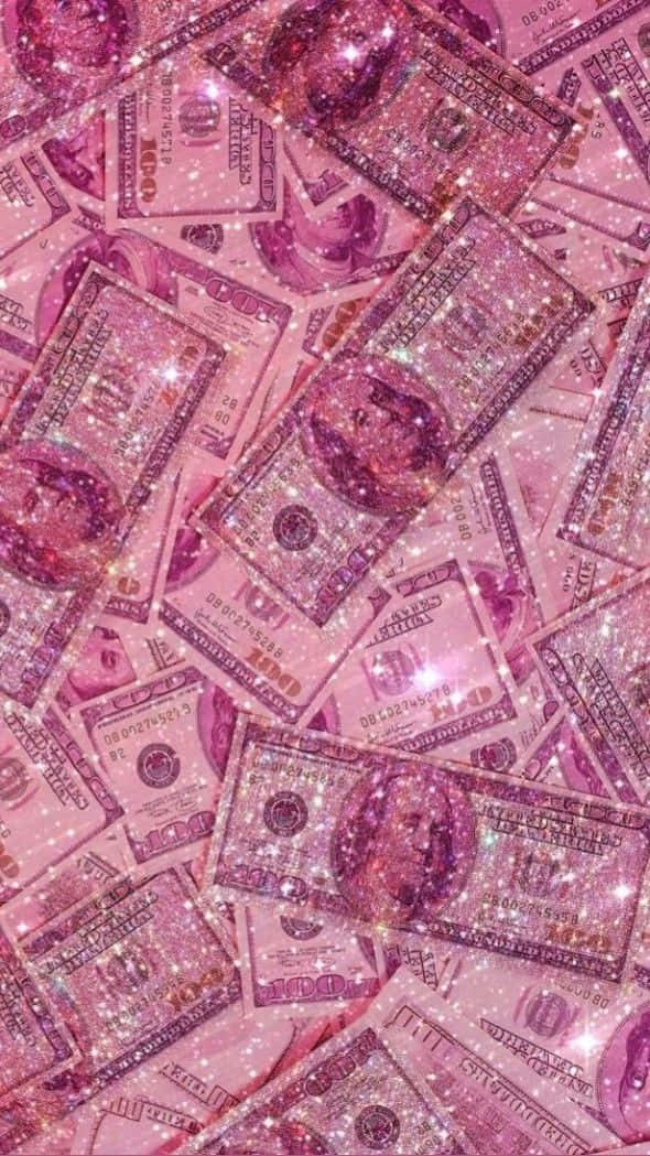 Pink Girly Money Background