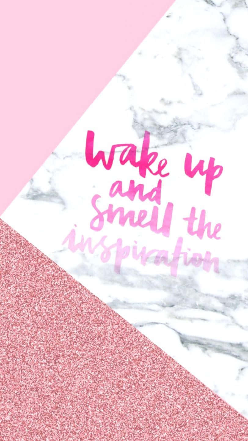 Pink Girly Quote Background