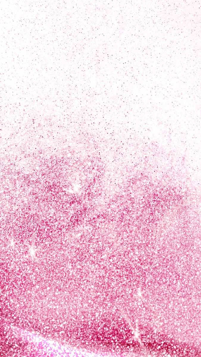 Pink Glitter Background With Stars And Glitter Background