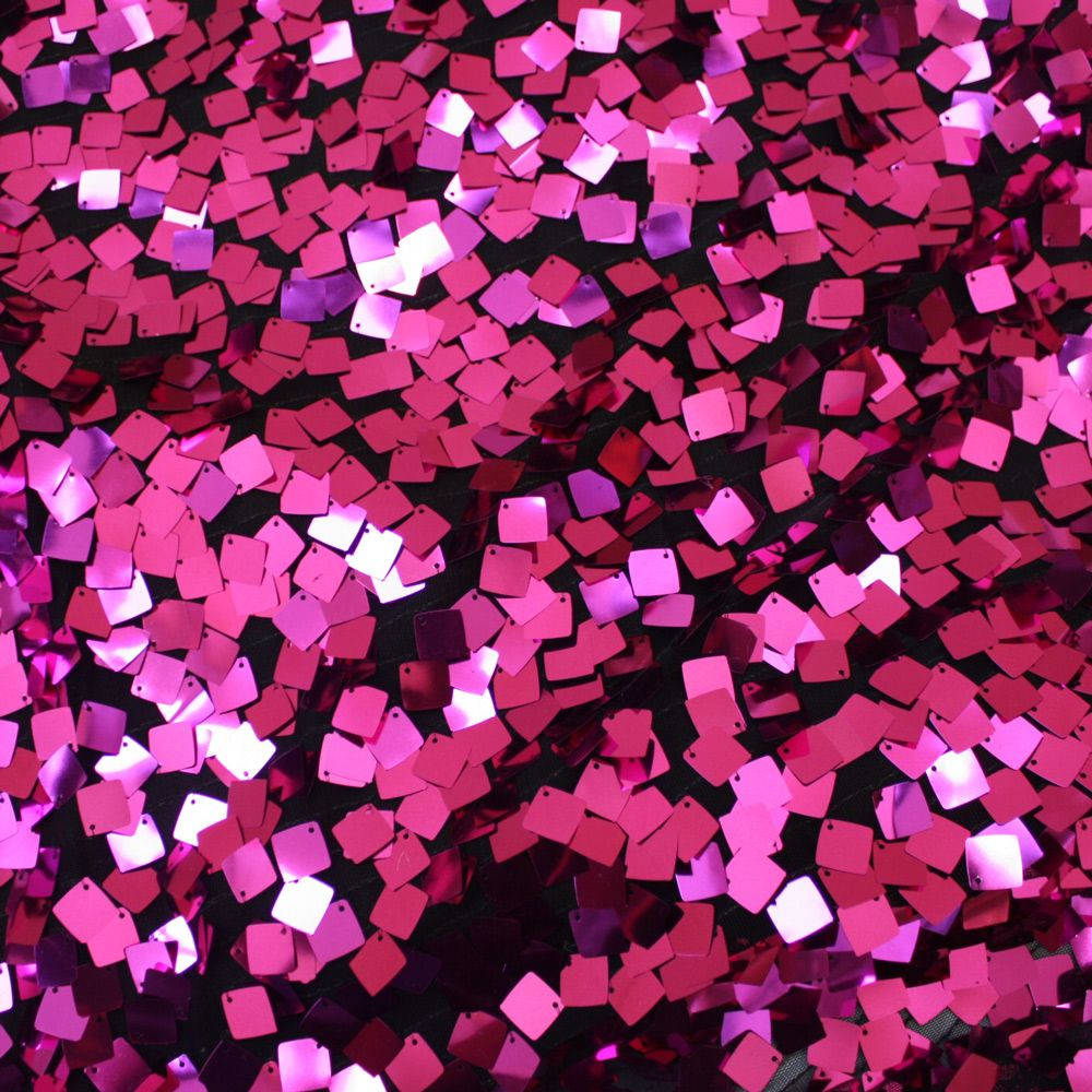 Pink Glitter In Square Shapes