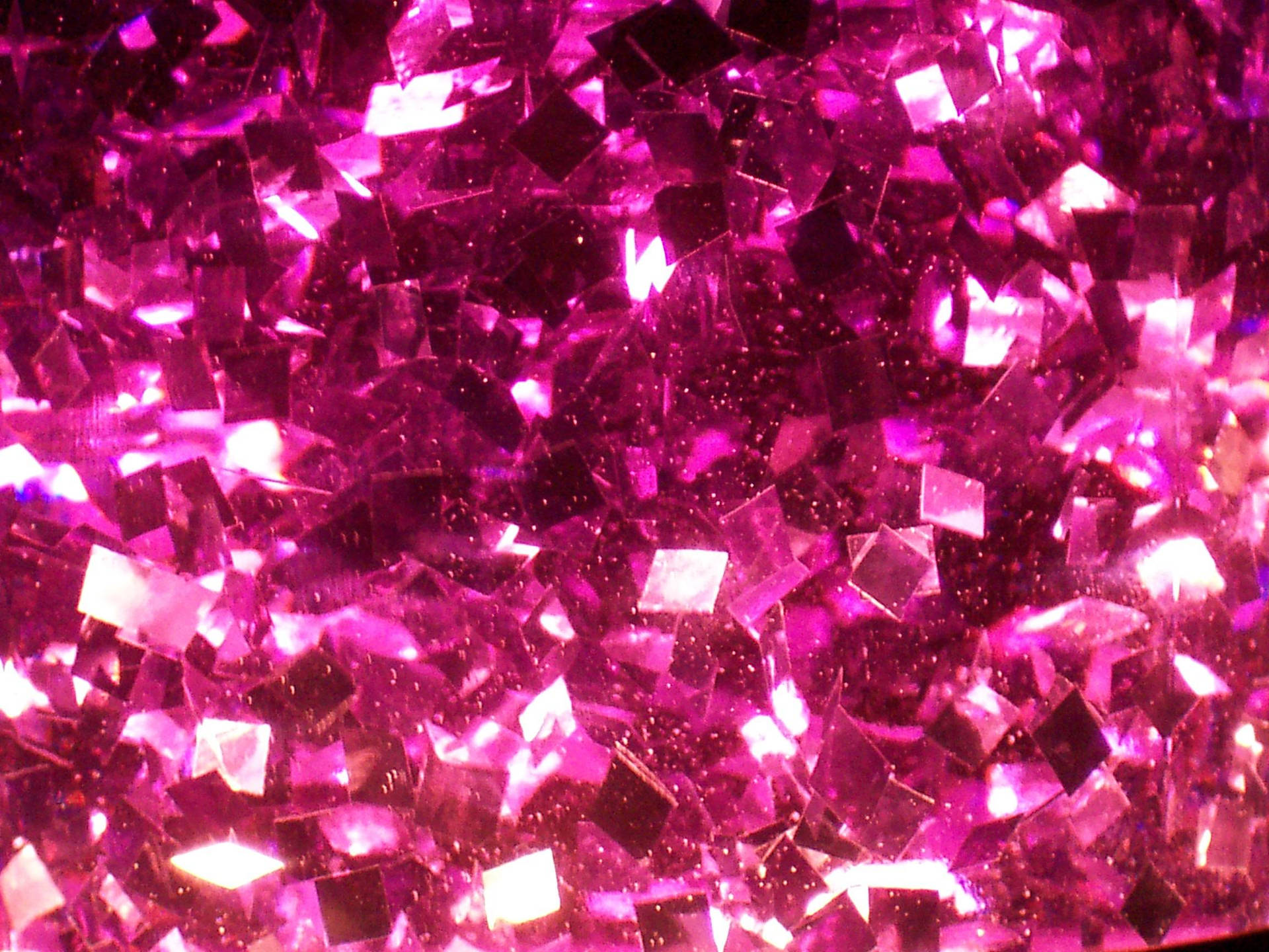 Pink Glitter In Squares