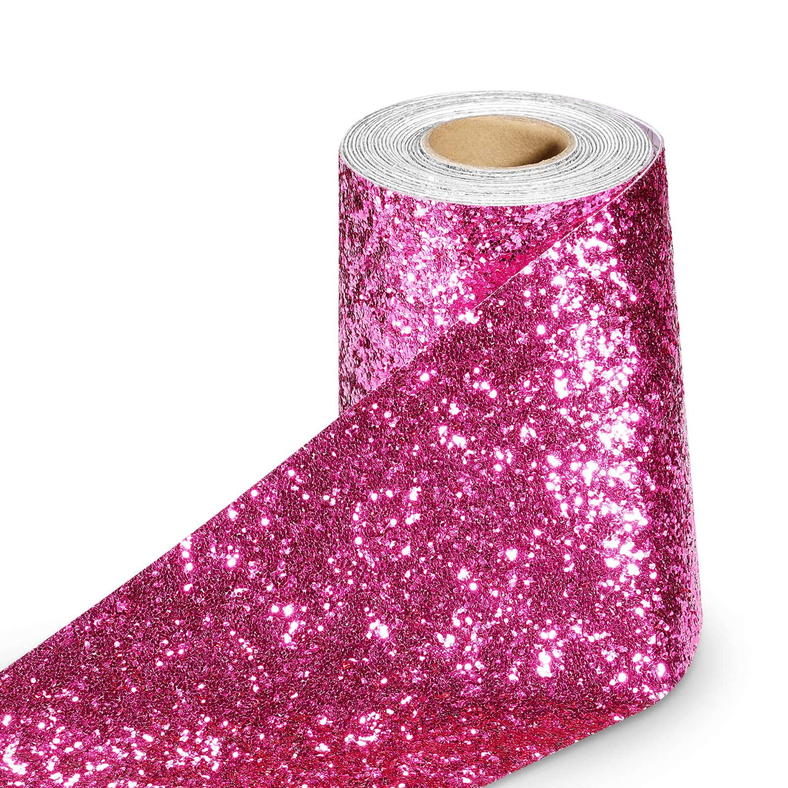 Pink Glitter Roll Texture Background