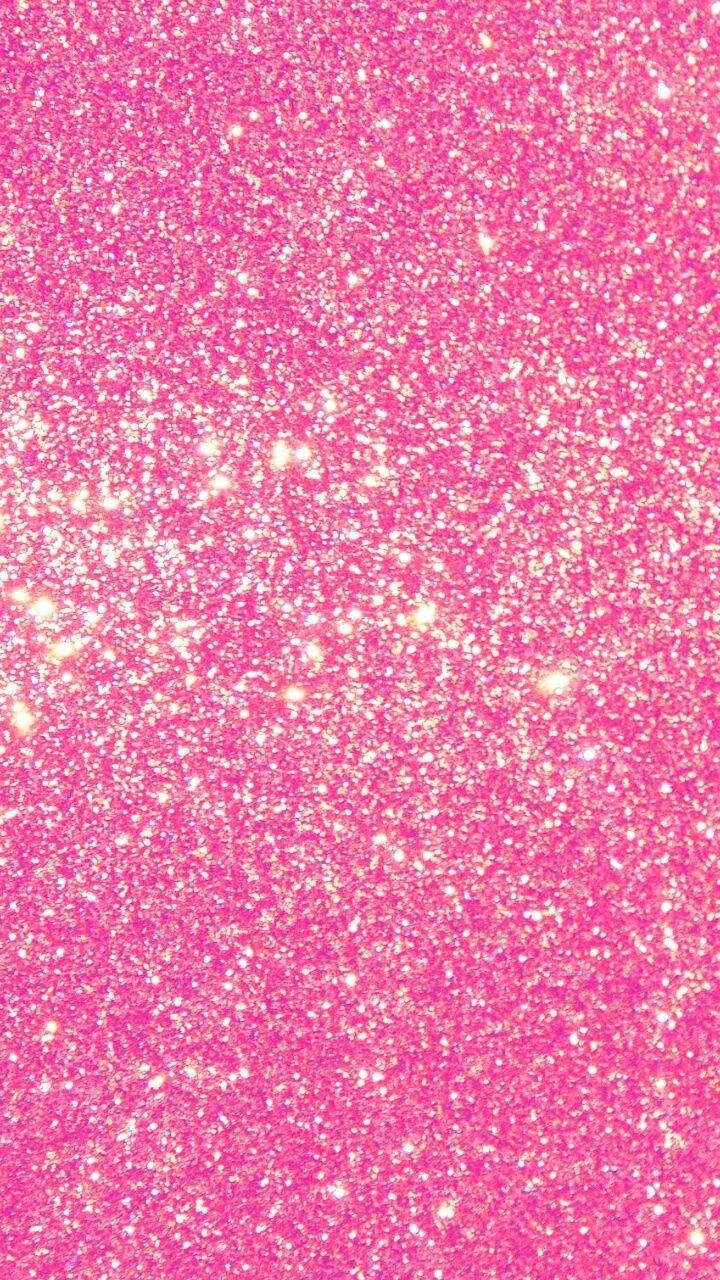 Pink Glitter With Hints Of Gold Background