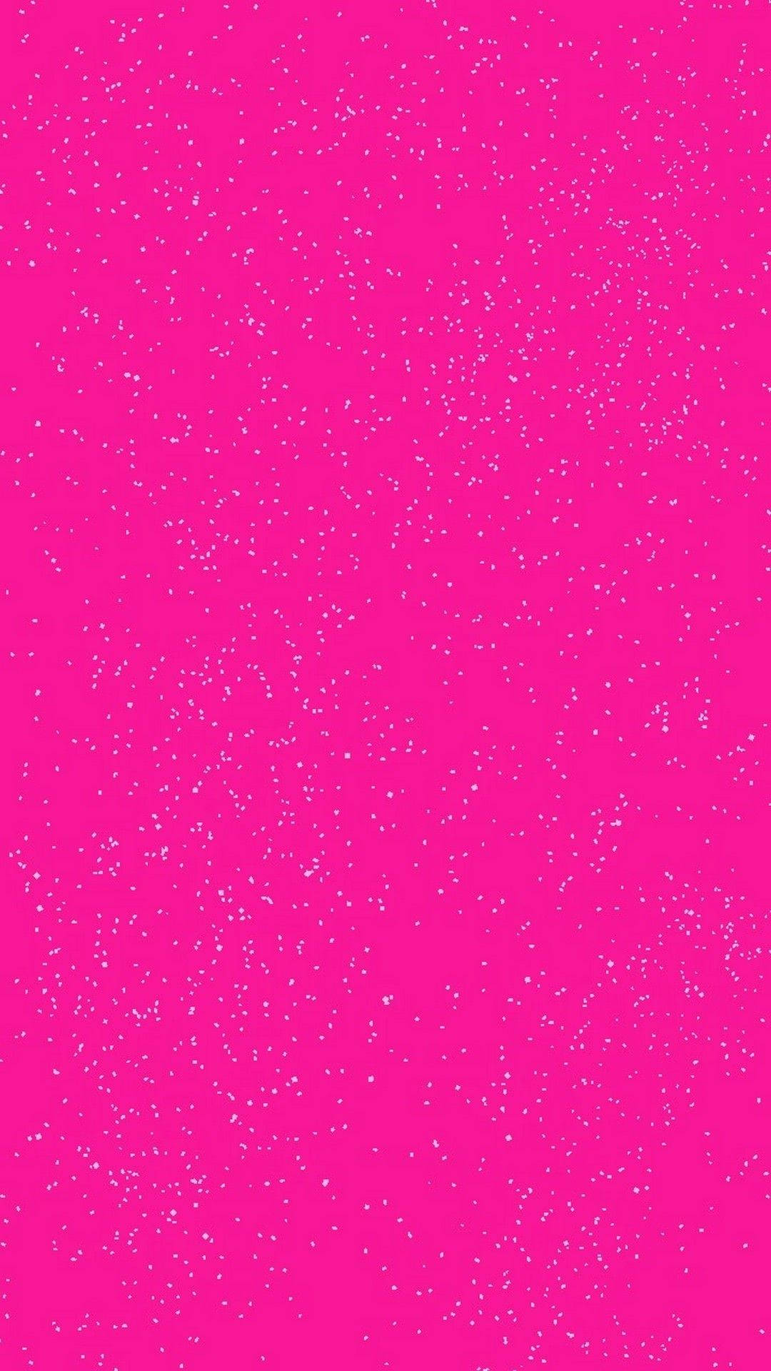 Pink Glitter With White Dots Background