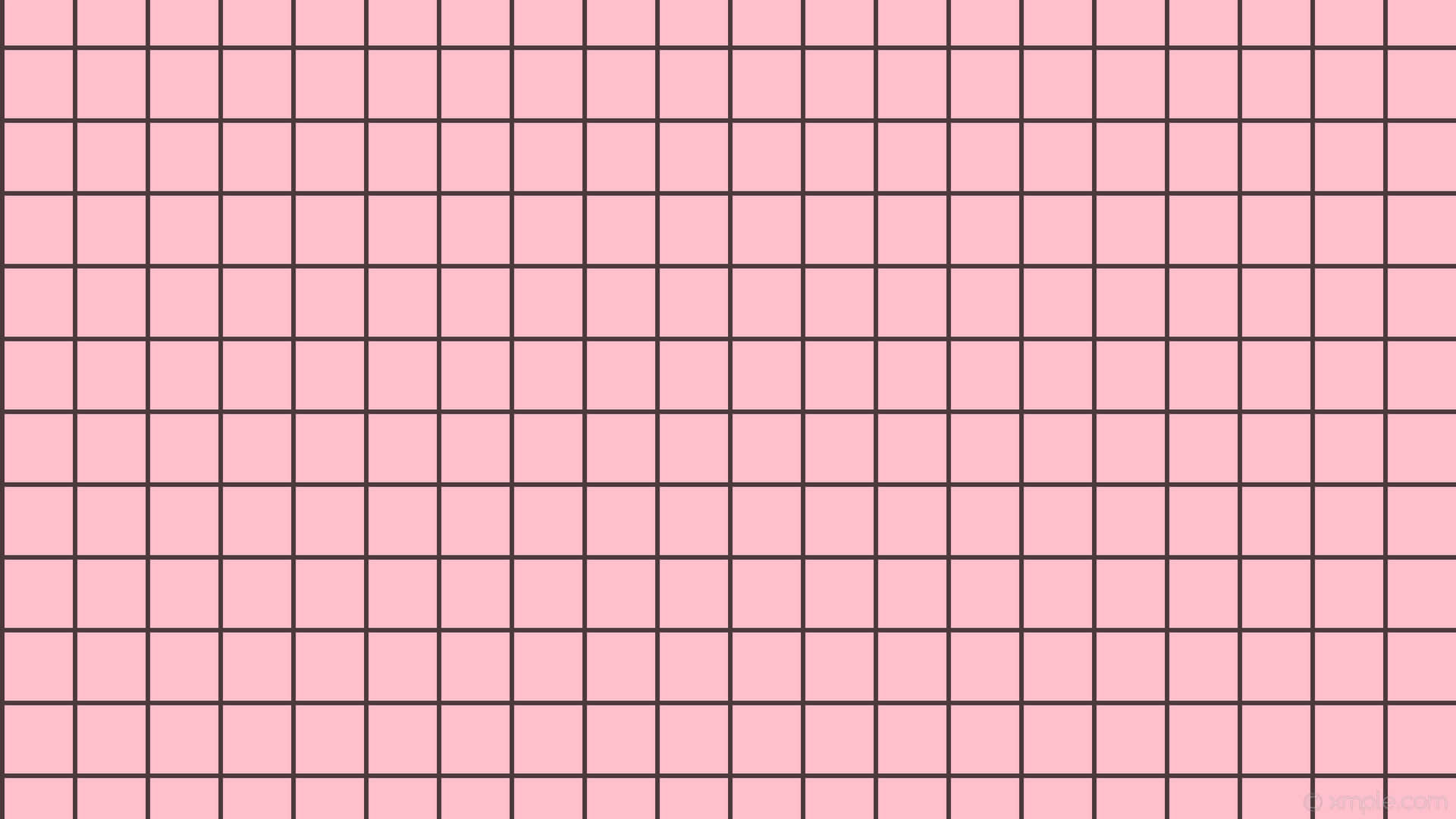 Pink Grid Wallpaper With Black Lines Background