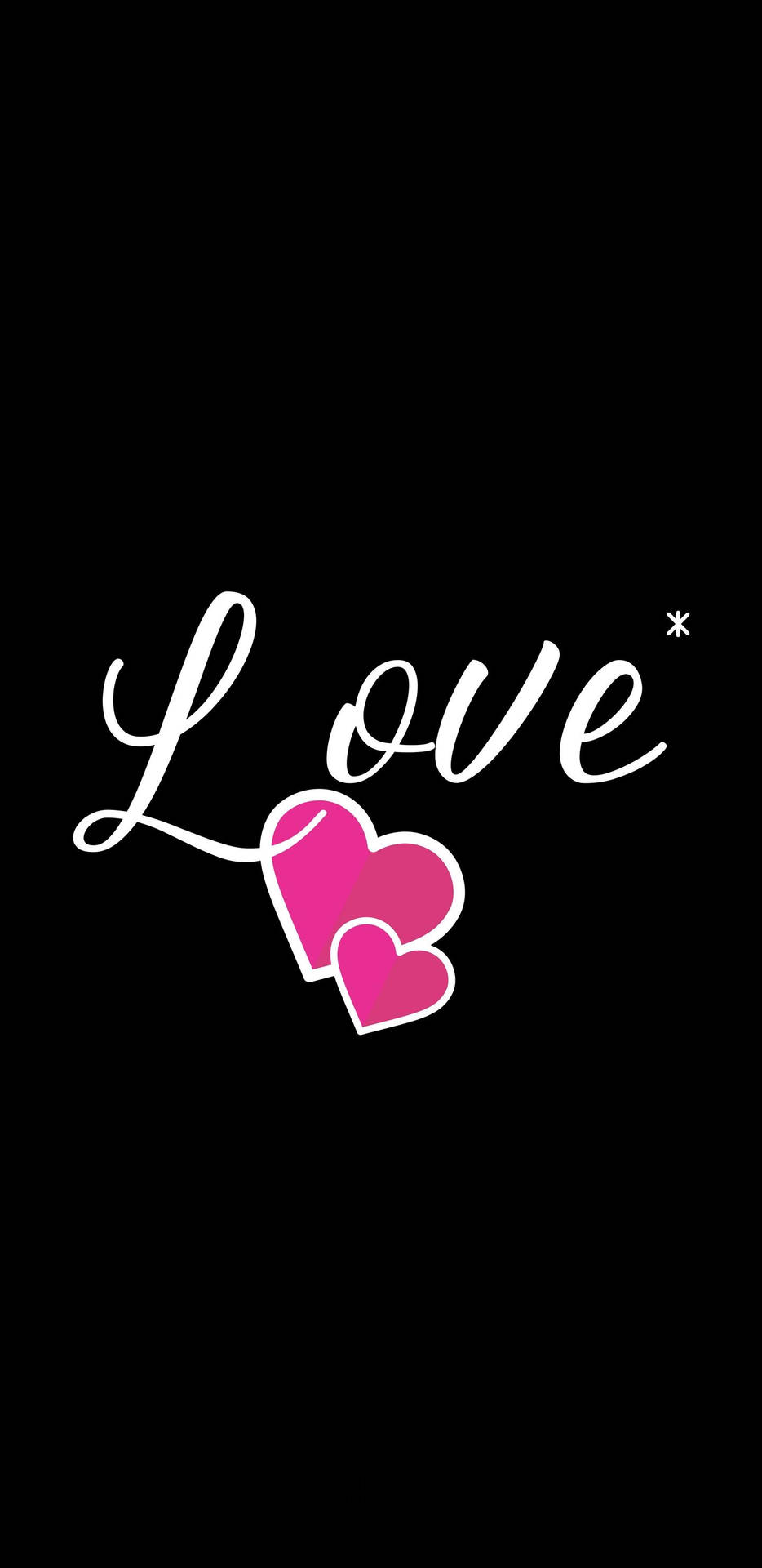 Pink Heart Black Lover Phone Background Background