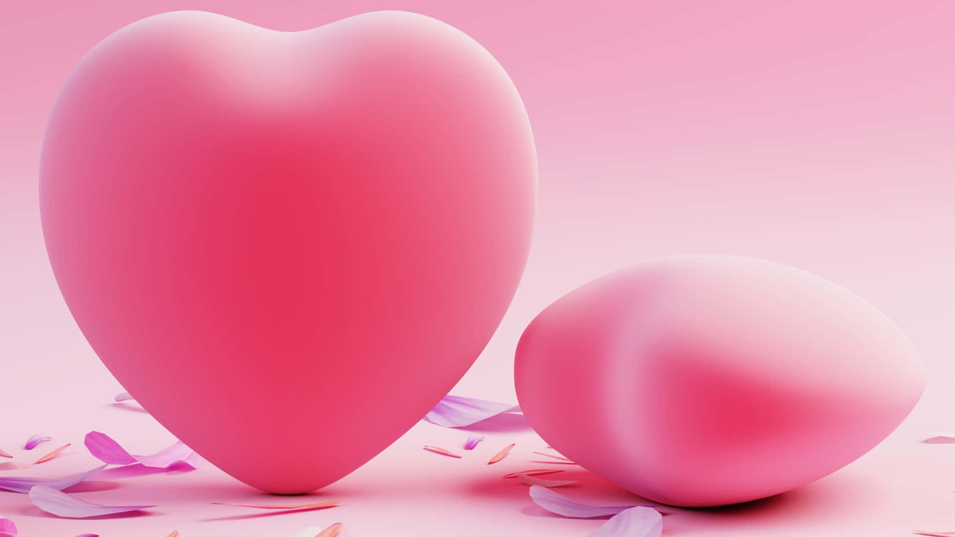 Pink Heart Desktop Background Background