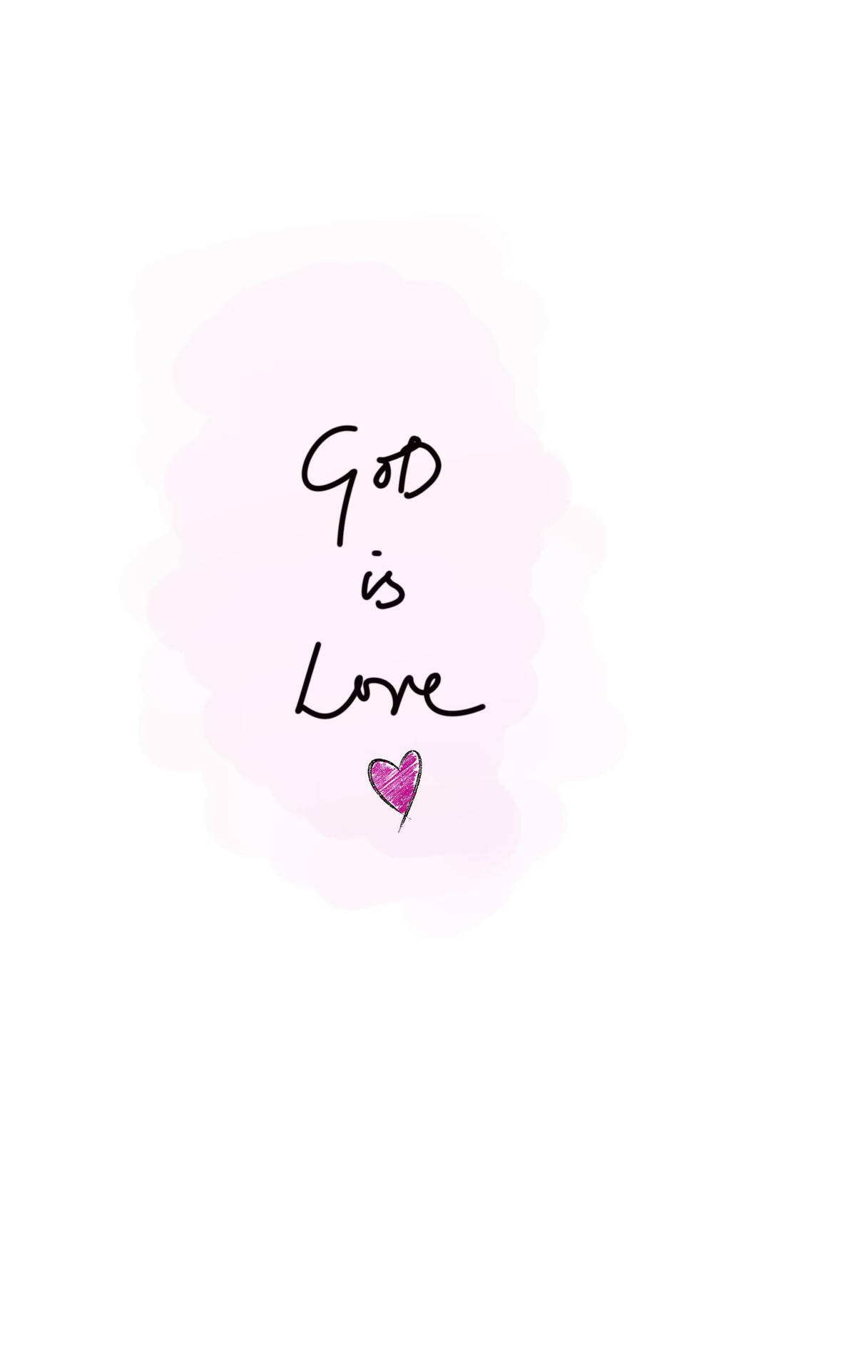 Pink Heart I Love Jesus Iphone Background