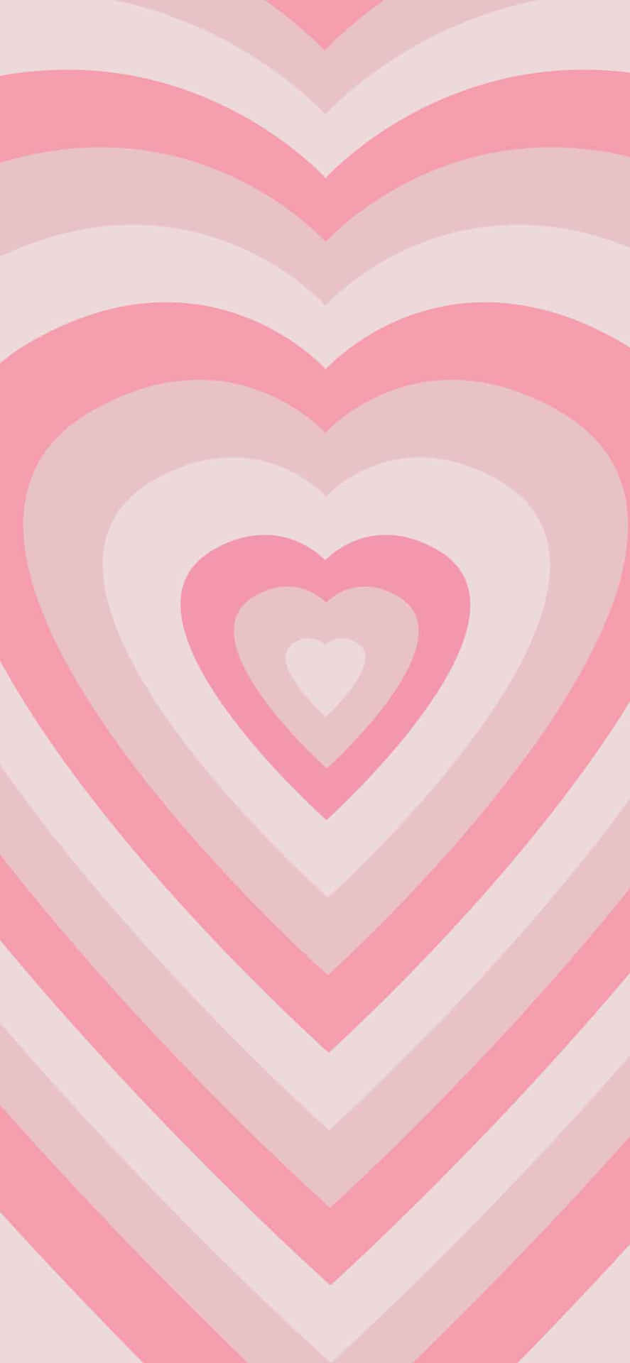 Pink Heart Shaped Wallpaper Background