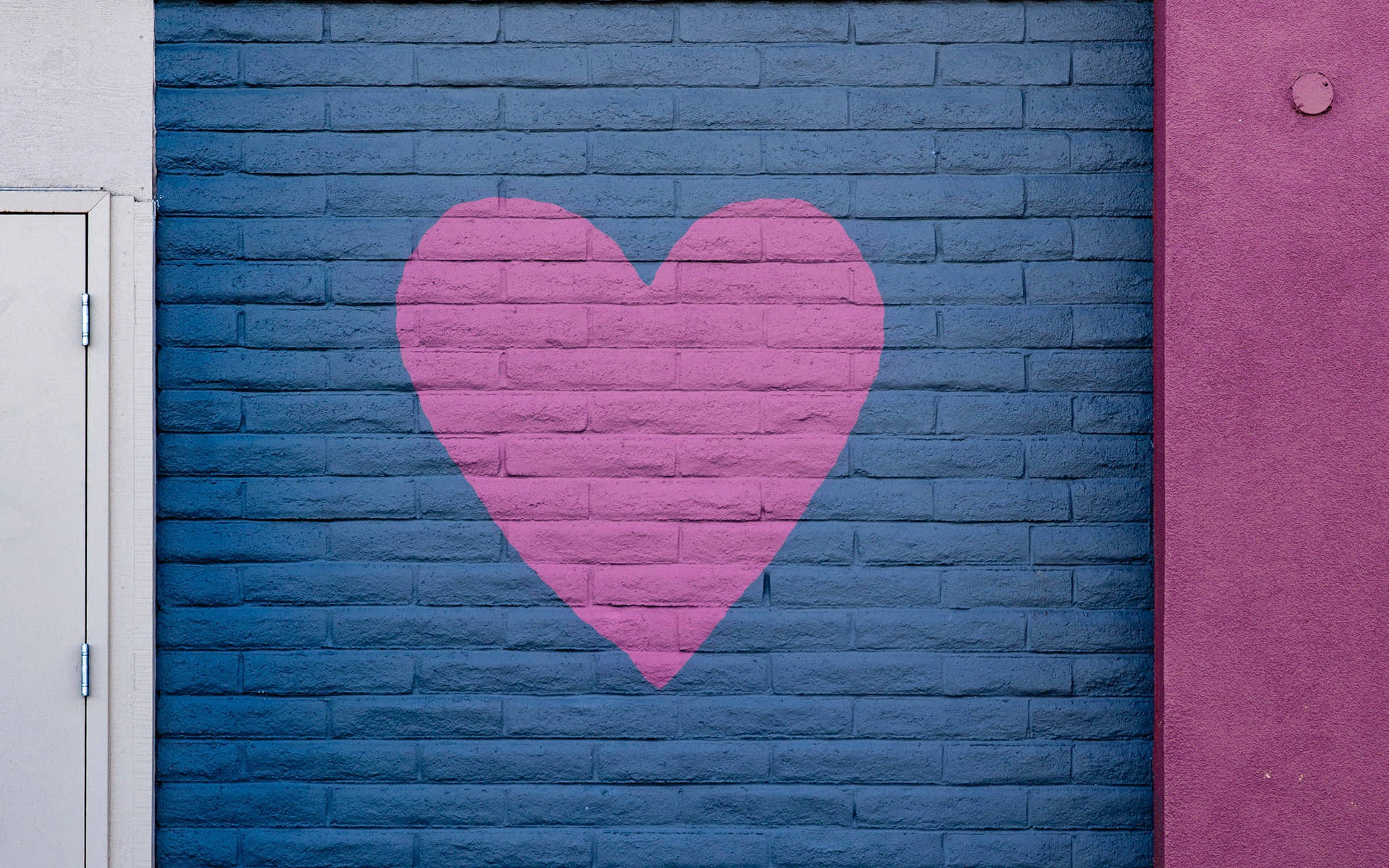 Pink Heart Wall Art Background