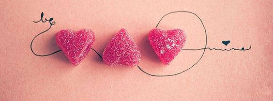 Pink Hearts Facebook Cover Background