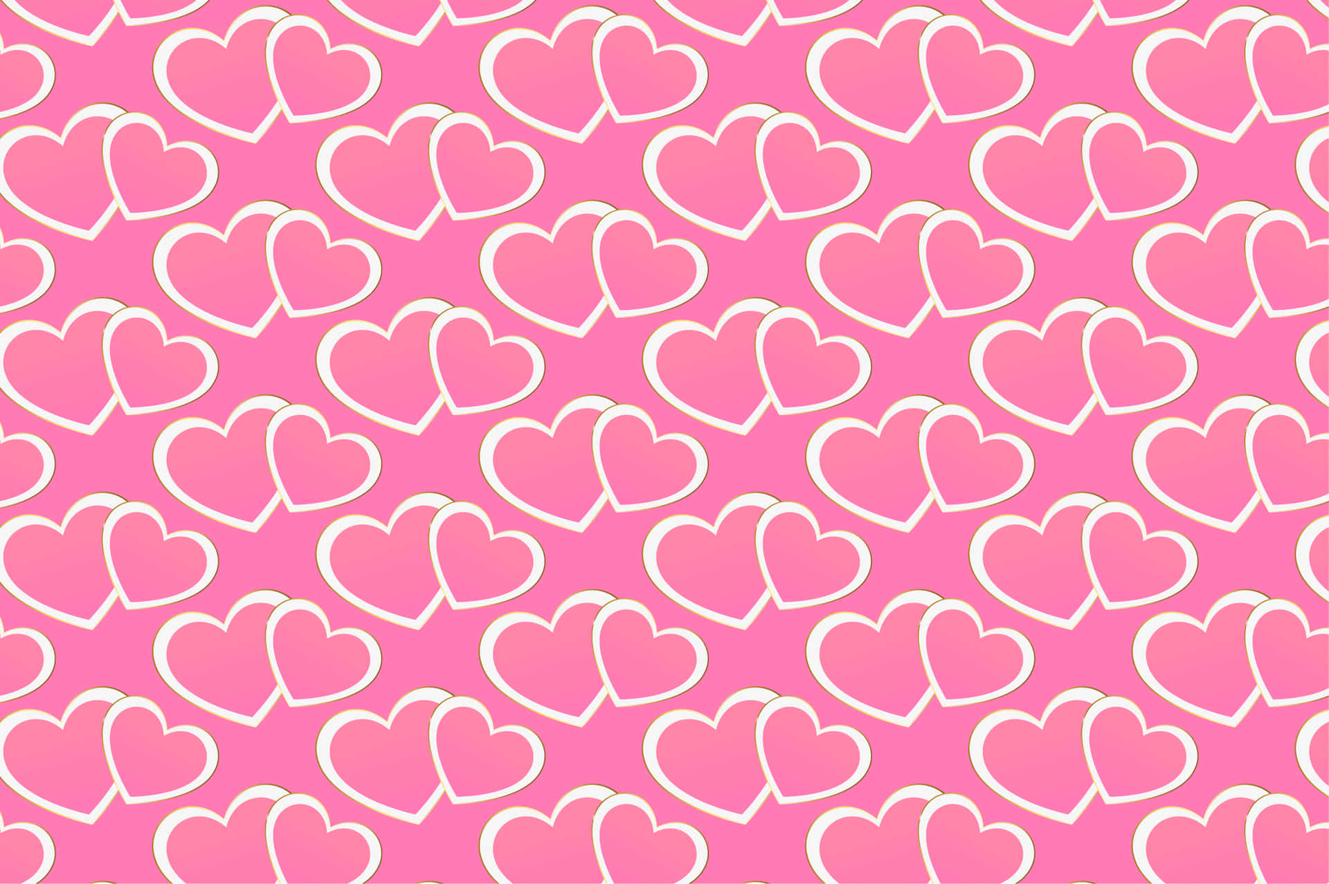 Pink Hearts Pattern Background Background