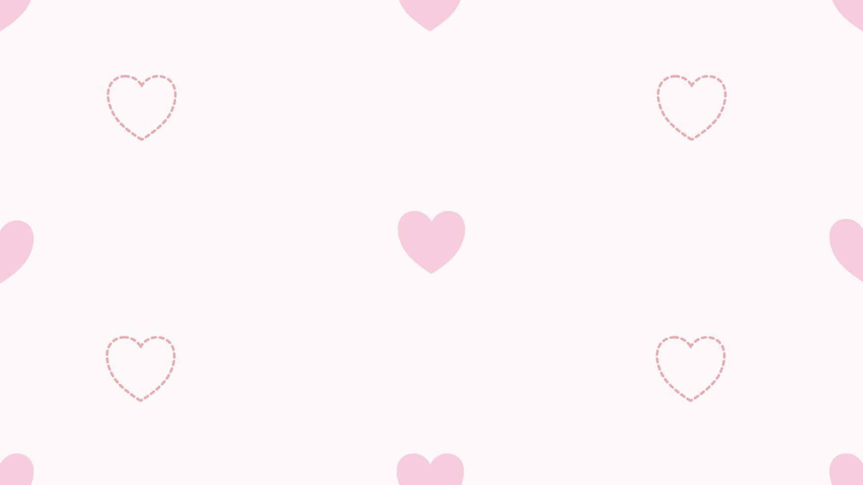 Pink Hearts Pattern Background Background