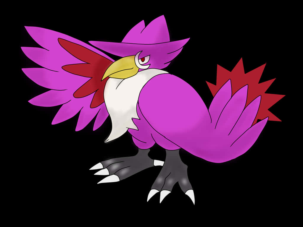 Pink Honchkrow Background