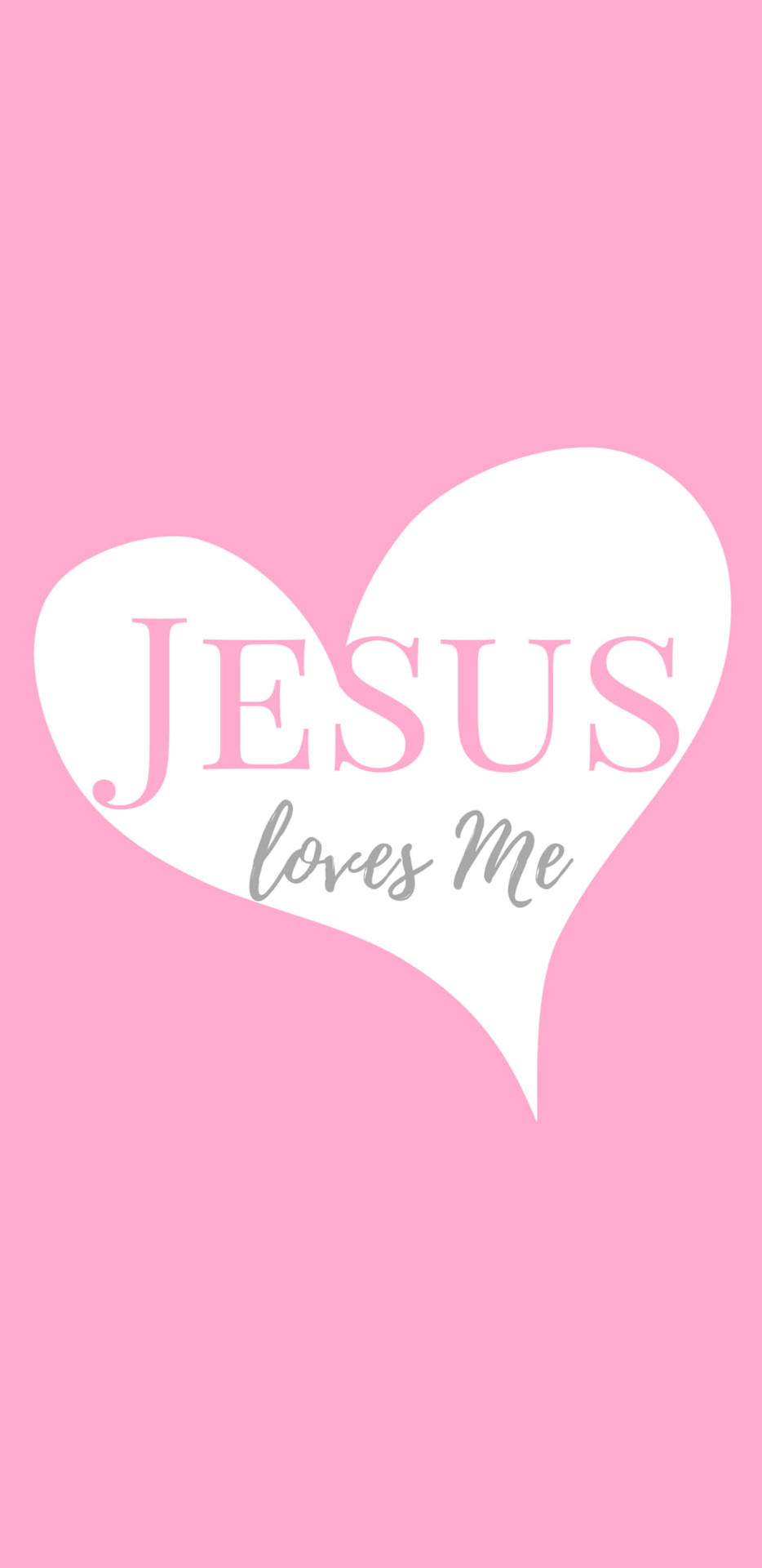 Pink I Love Jesus Iphone