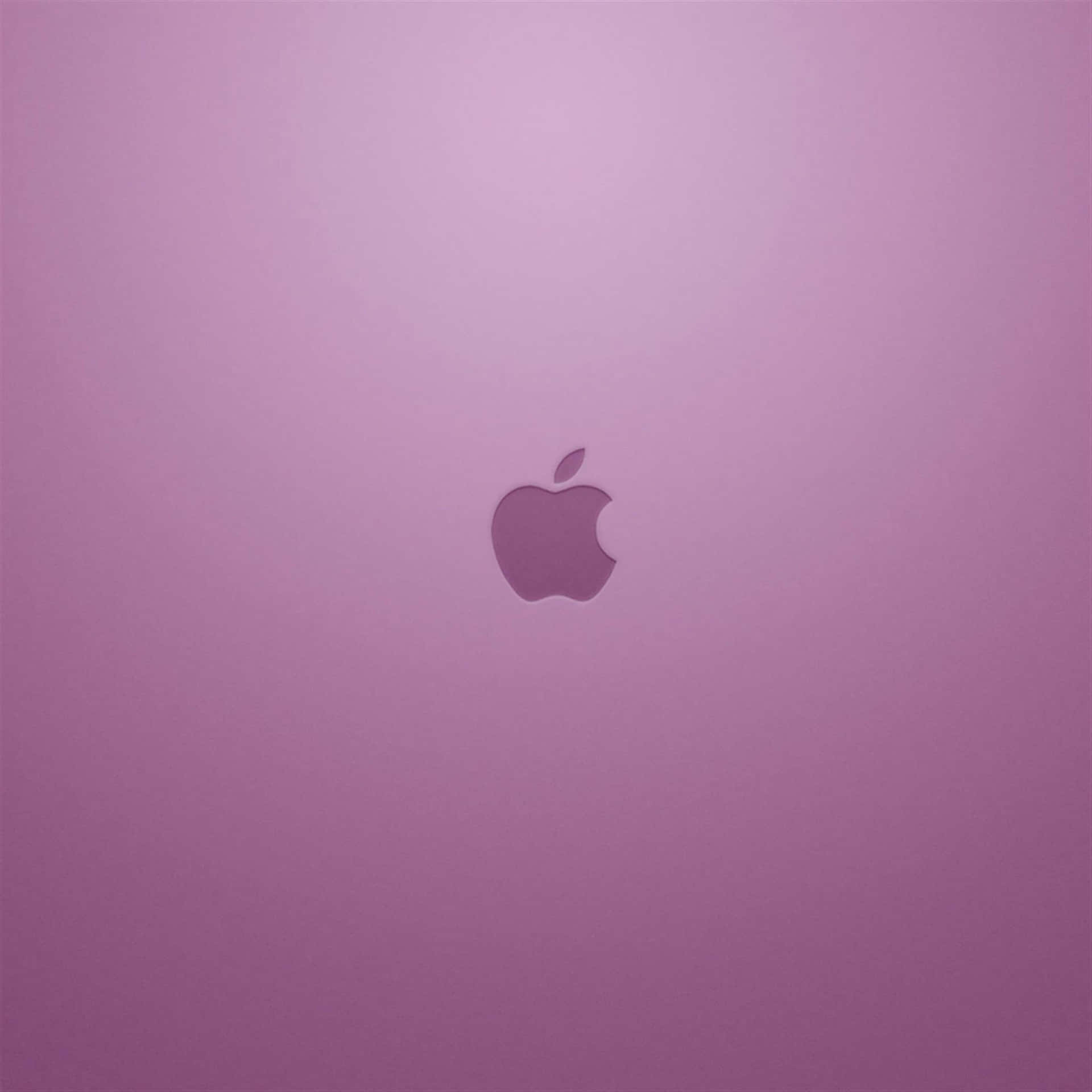 Pink Ipad Apple Logo Background Background