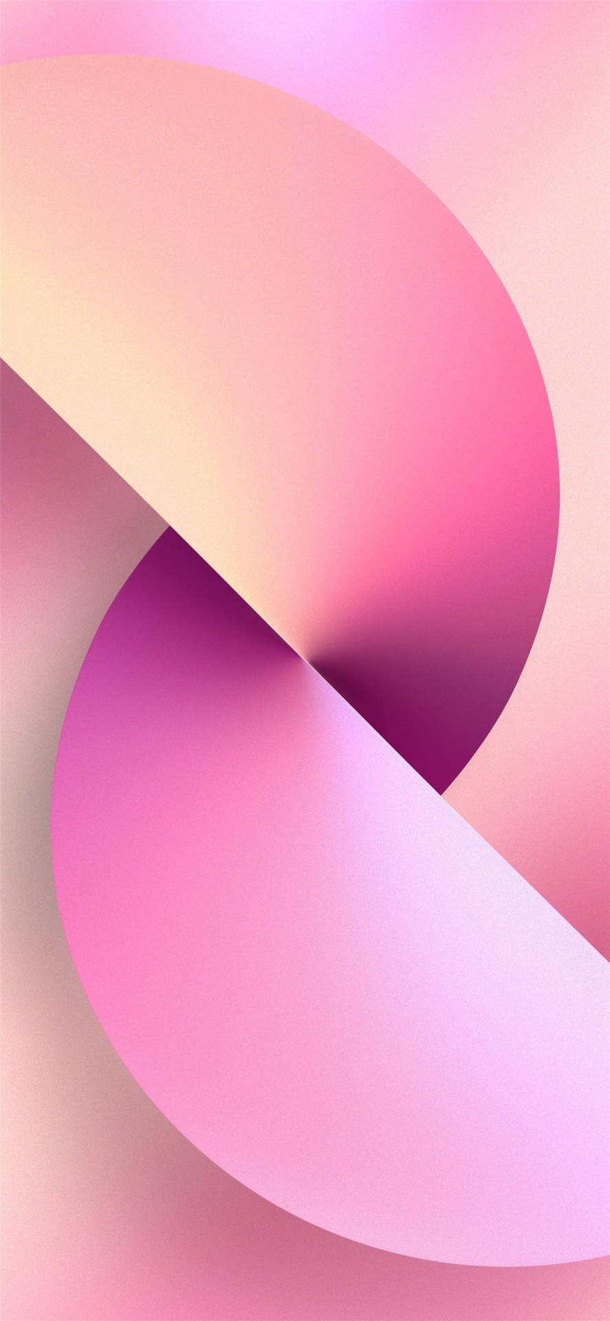 Pink Iphone Xr Half Circle Background