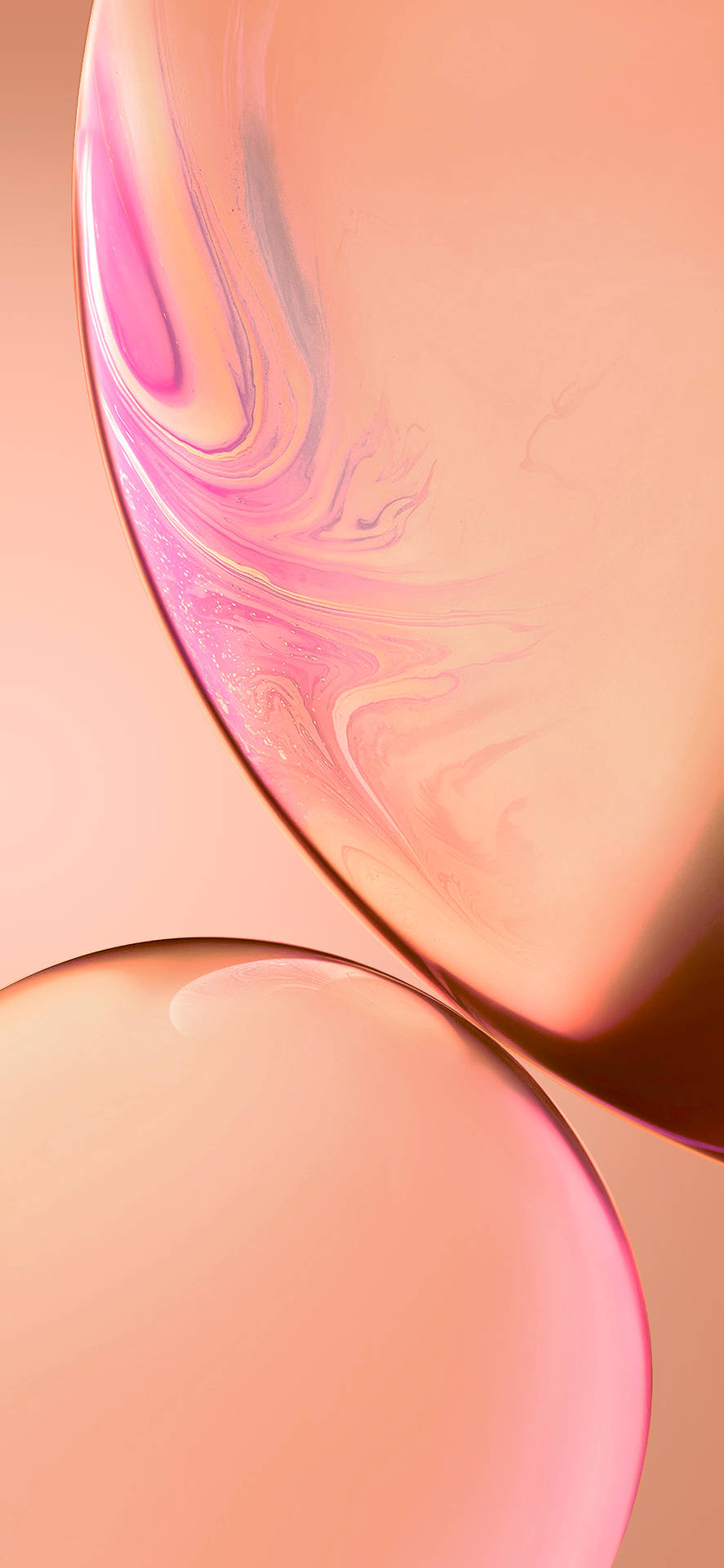 Pink Iphone Xr Light Bubble Background