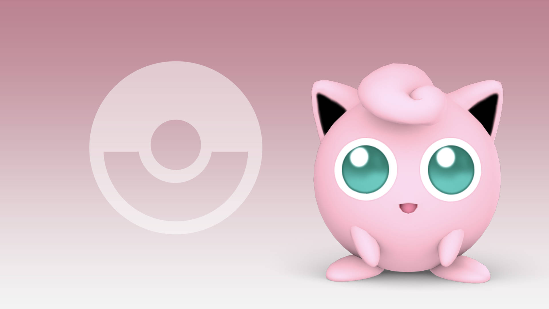 Pink Jigglypuff Cool Pokemon Background