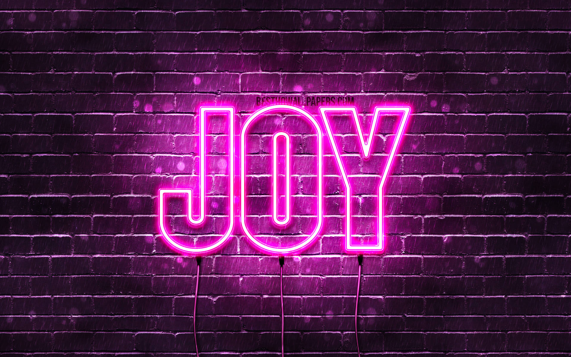 Pink Joy Neon Lights Background
