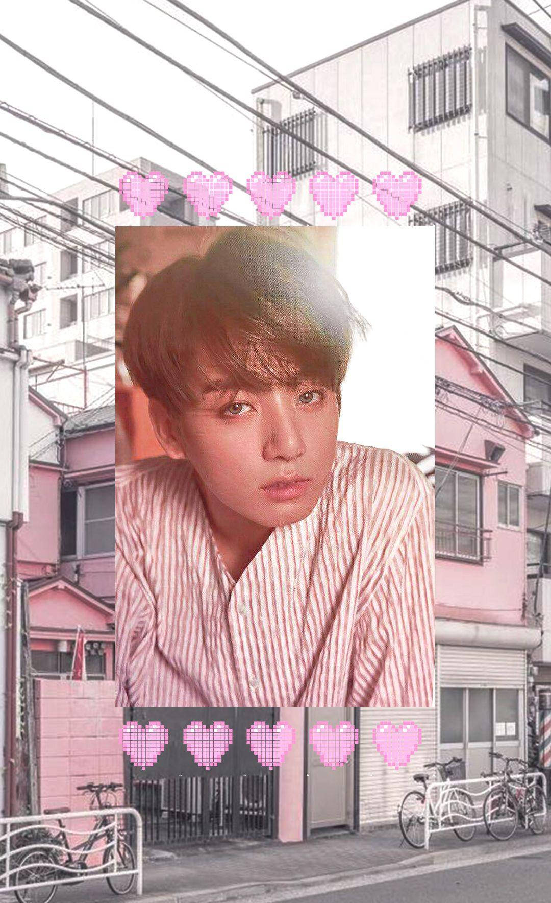 Pink Jungkook Aesthetic Background