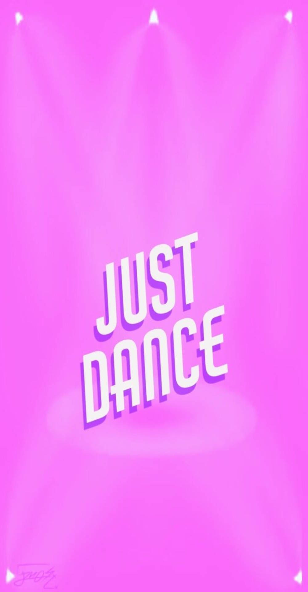 Pink Just Dance Poster Background