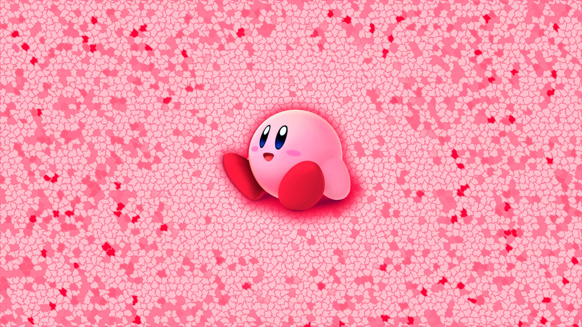 Pink Kawaii Kirby Background