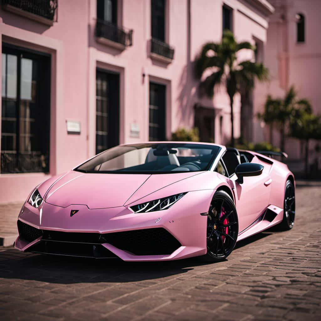 Pink Lamborghini Huracan Evo Spyder Background