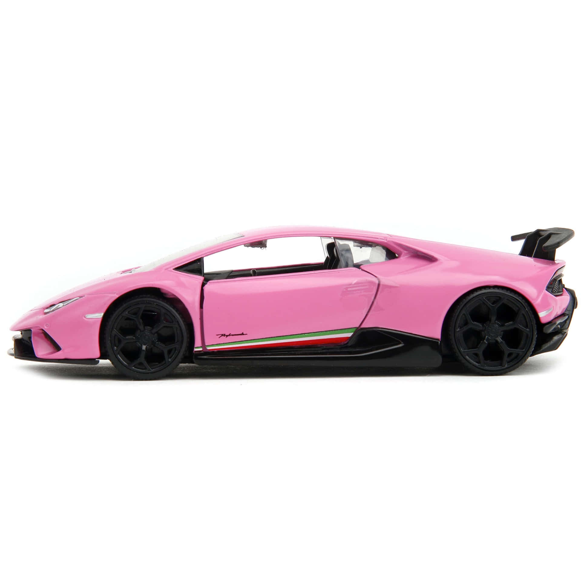 Pink Lamborghini Huracan Profile View Background