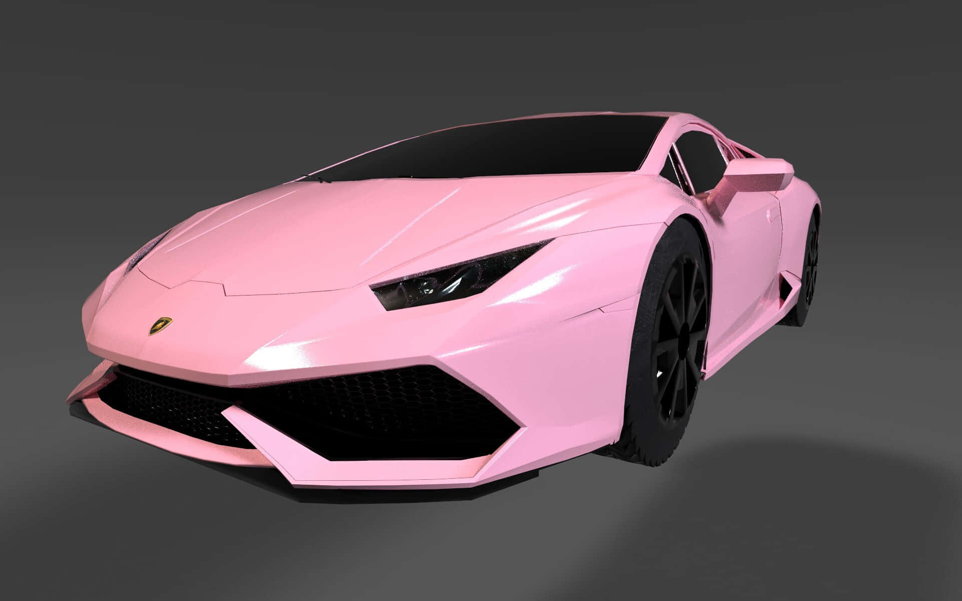 Pink Lamborghini Huracan3 D Render Background