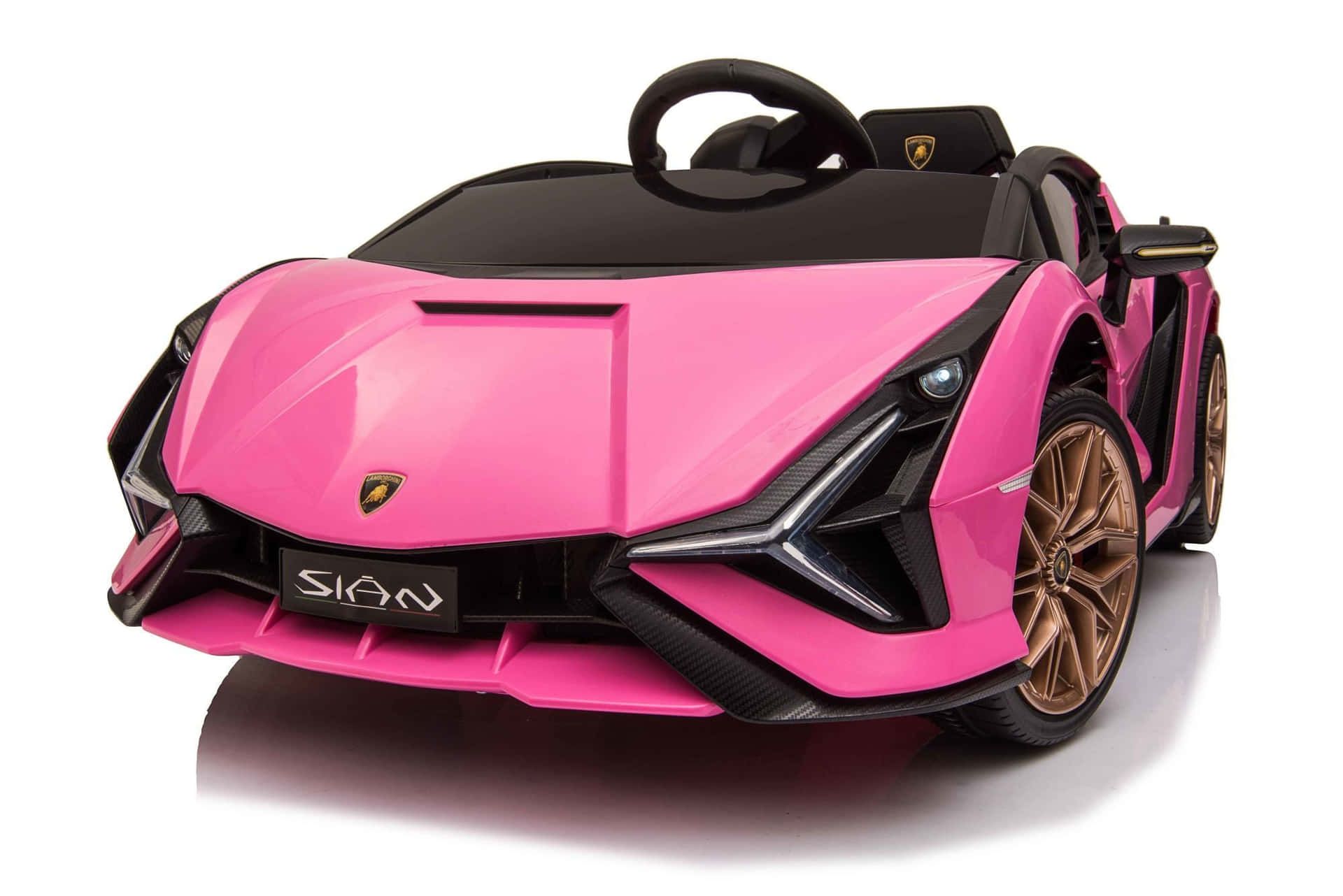 Pink Lamborghini Sian Toy Car