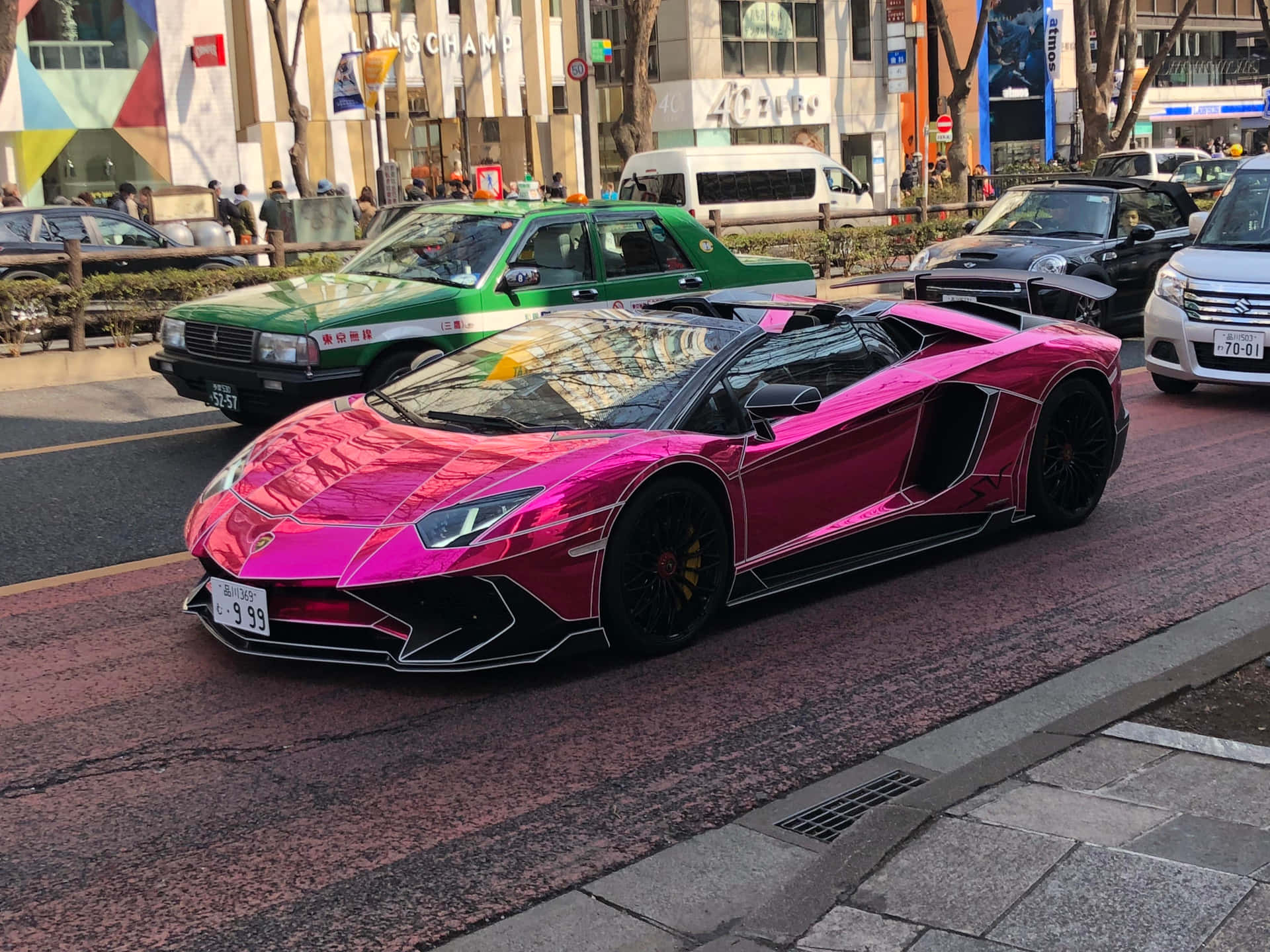 Pink Lamborghini Urban Street