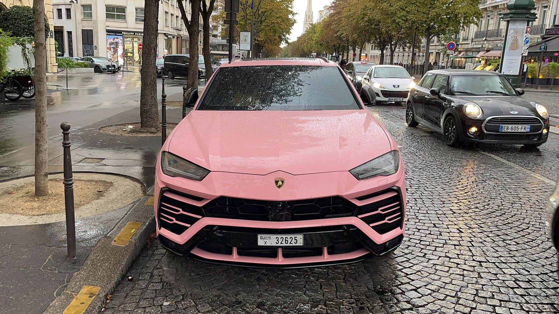 Pink Lamborghini Urban Street