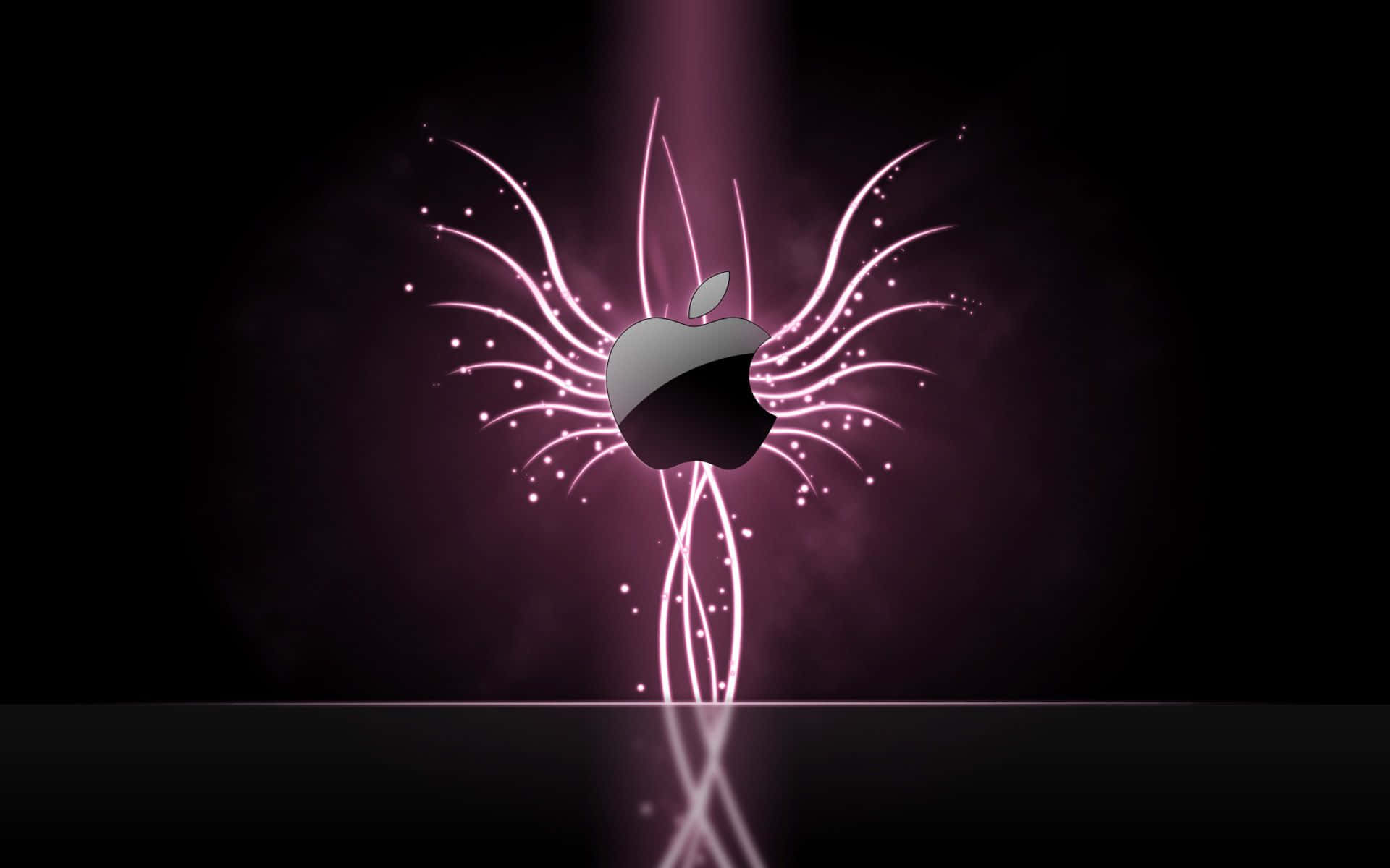 Pink Light String Structure Cool Mac Logo