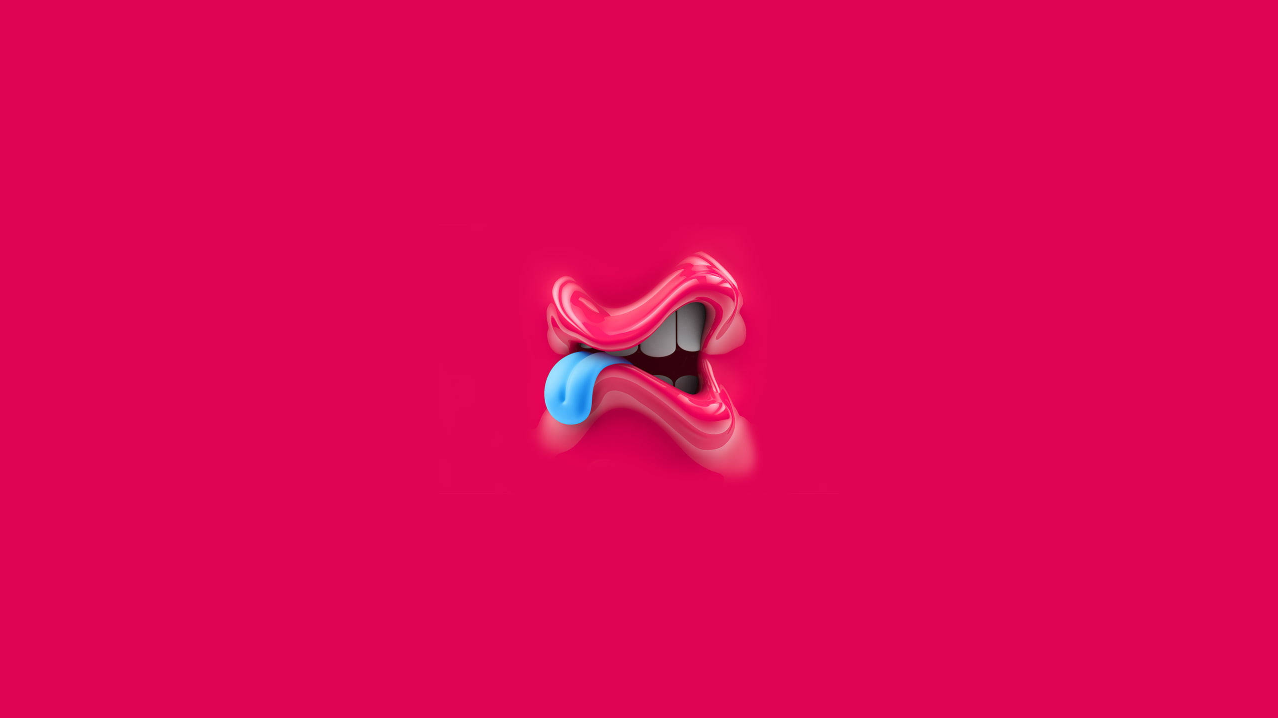 Pink Lips 3d Android Phone Background