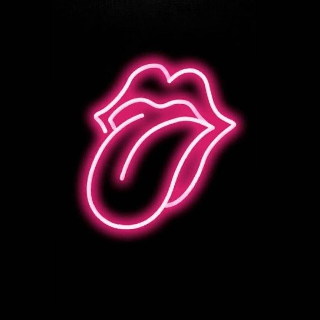 Pink Lips Tongue Out Art Background