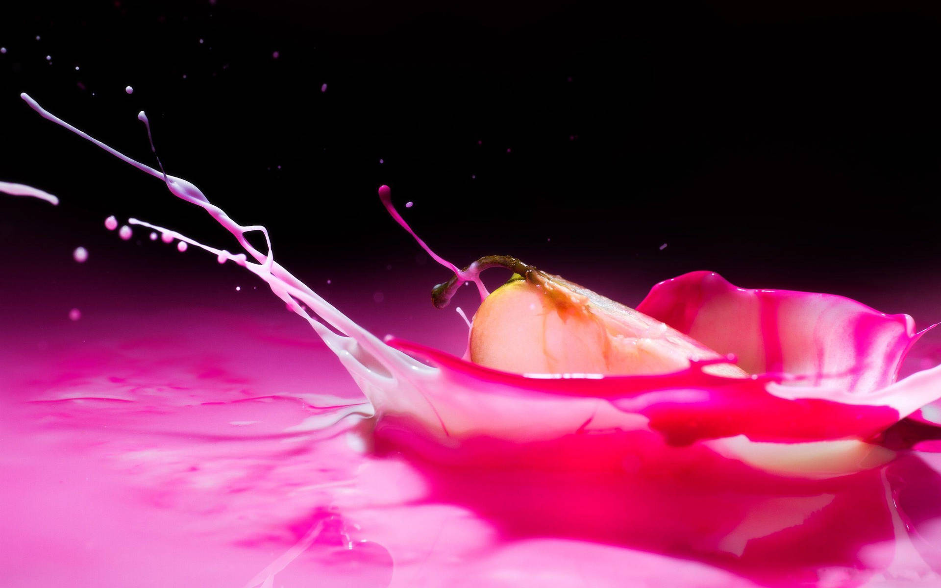 Pink Liquid Splash Background