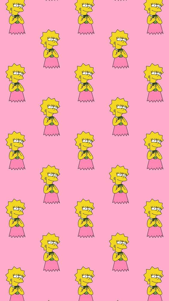 Pink Lisa Simpson Aesthetic
