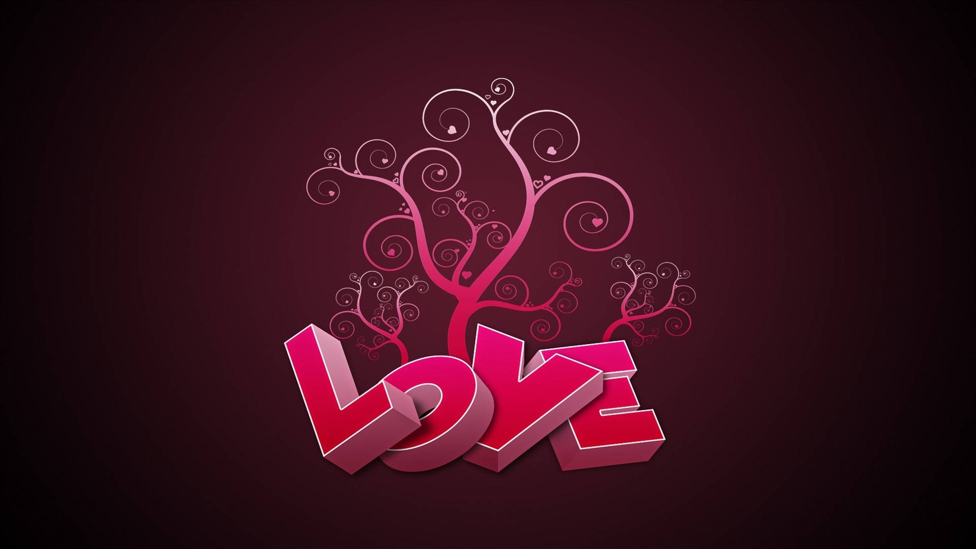 Pink Love Full Hd Background