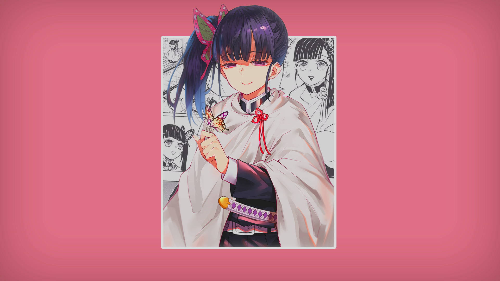 Pink Manga Kanao Tsuyuri Background