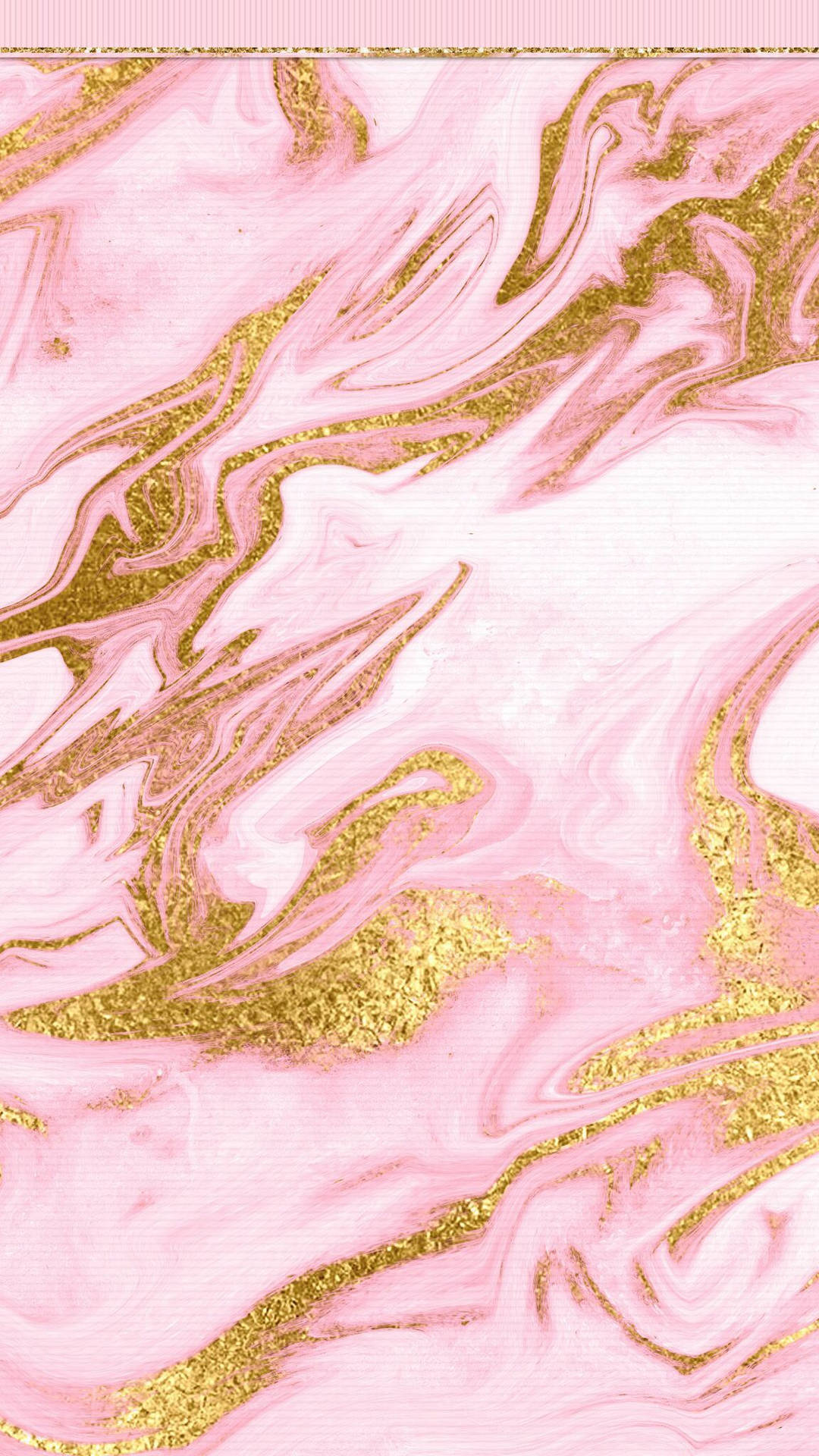 Pink Marble Glazed With Gold