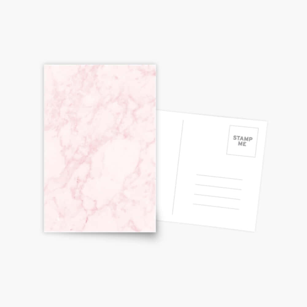 Pink Marble Postcards Background