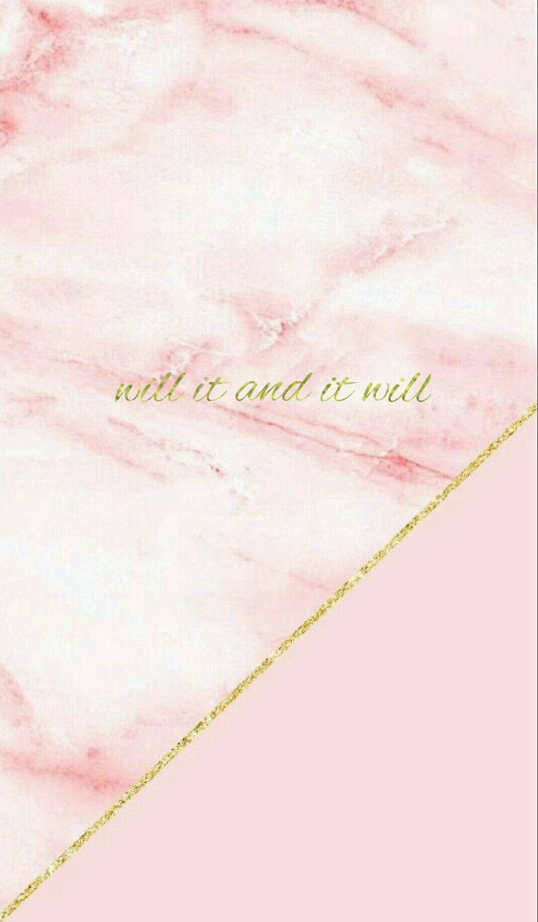 Pink Marble Will It Poster